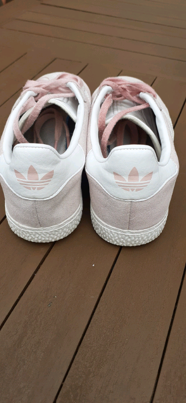 Girls Pink Adidas Gazelle Trainers Size 